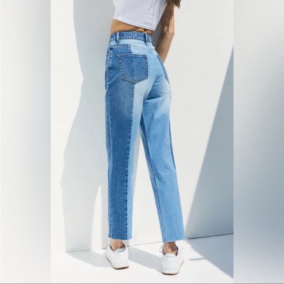 PACSUN: two panel high waisted straight leg jeans - Picture 2 of 7